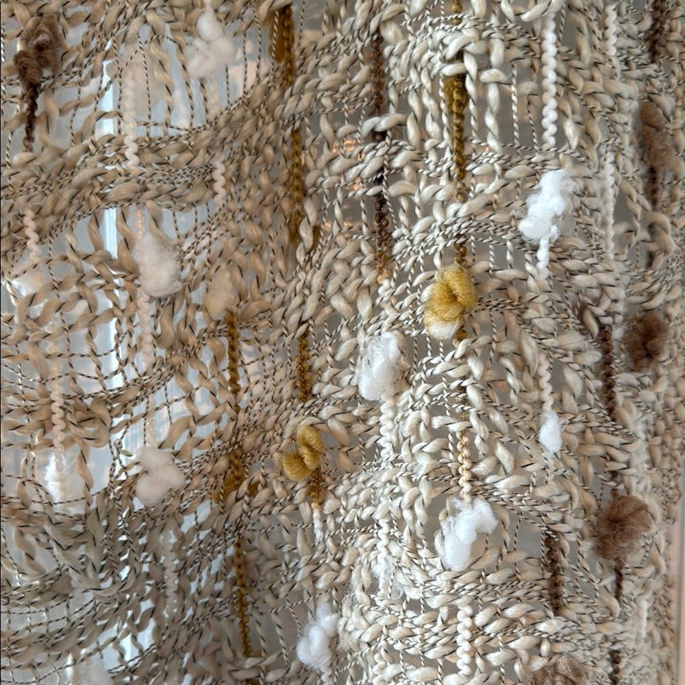 CHIC TEXTURED NEUTRAL NATURAL RECTANGULAR SCARF T… - image 8